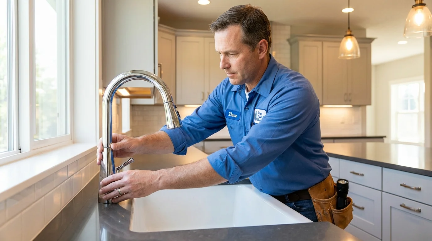 Kitchen faucet installation by Johns Plumbing LLC in Superior